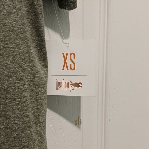 Lularoe gray rainbow print tunic Sz XS NWT - Picture 4 of 5